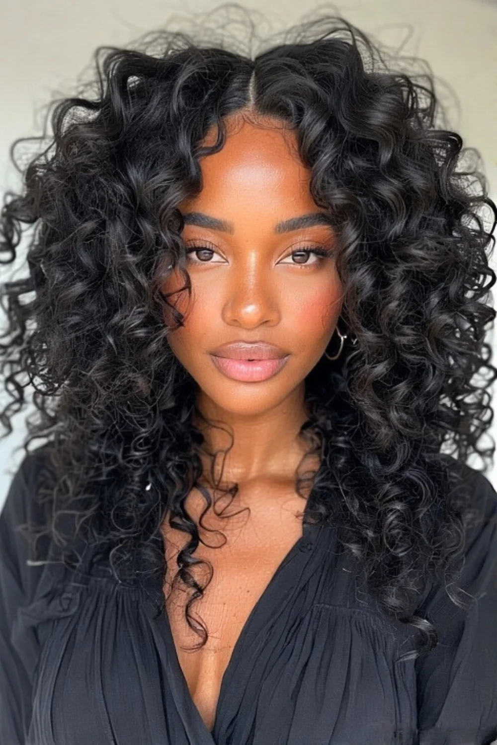 Big bouncy curls perfect for fall fashion
