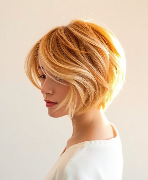 bold caramel hair style
