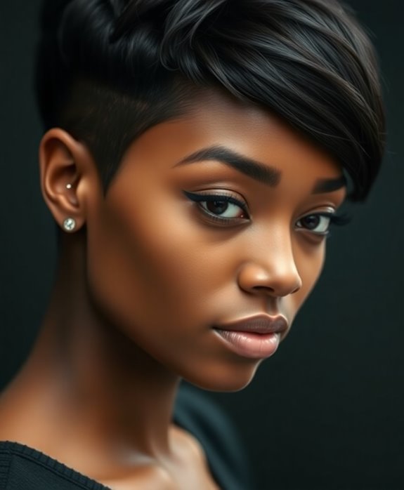chic uneven bob hairstyle