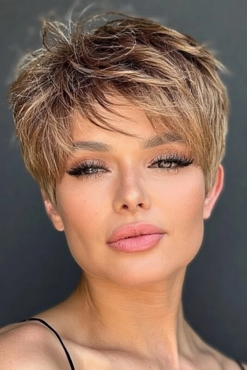 Pixie bob haircut with edgy choppy ends