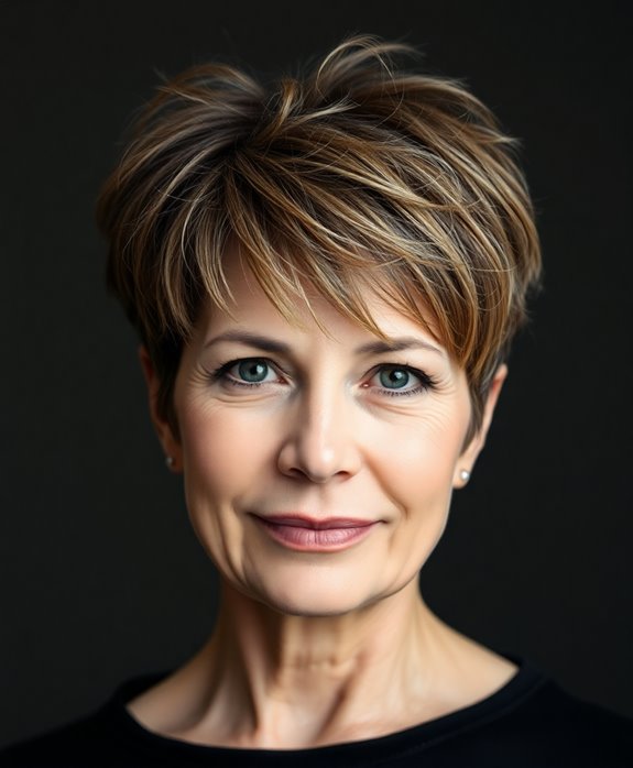 choppy shag undercut hairstyle