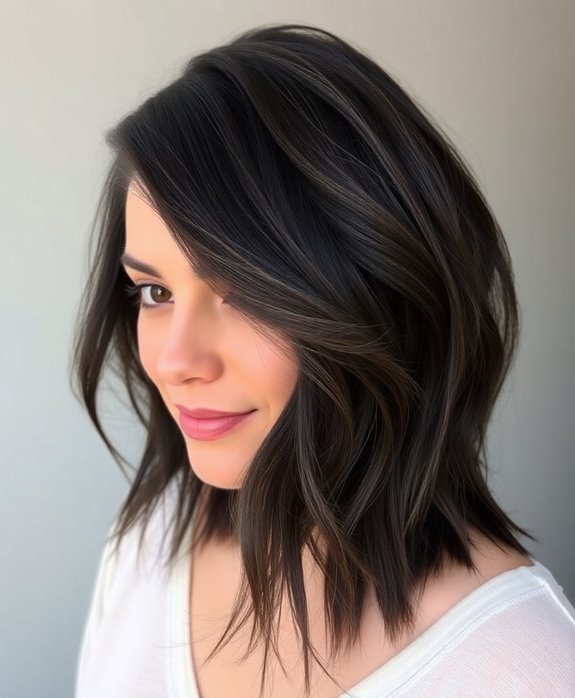 edgy uneven hairstyle design