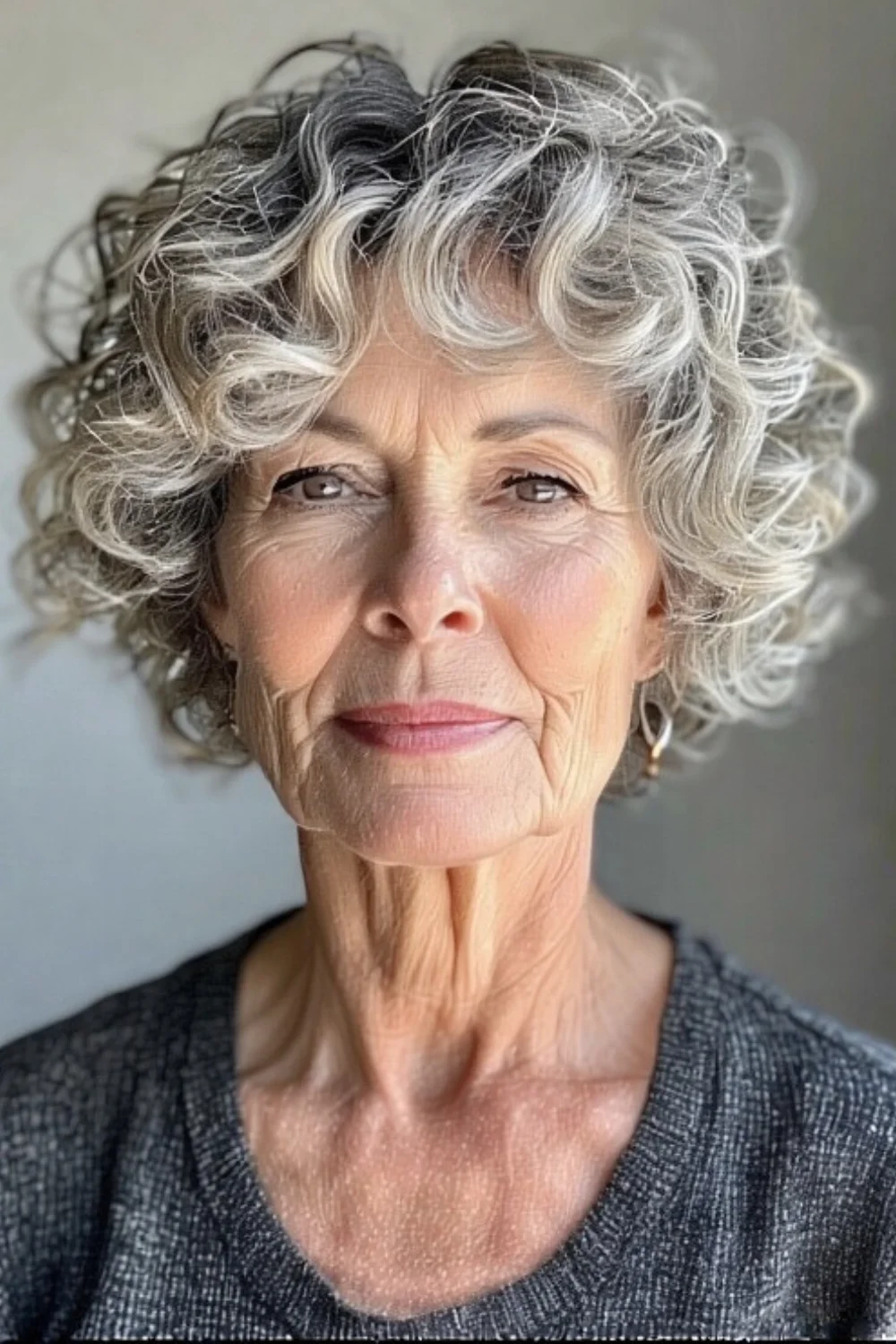 Easy loose waves hairstyle ideal for seniors
