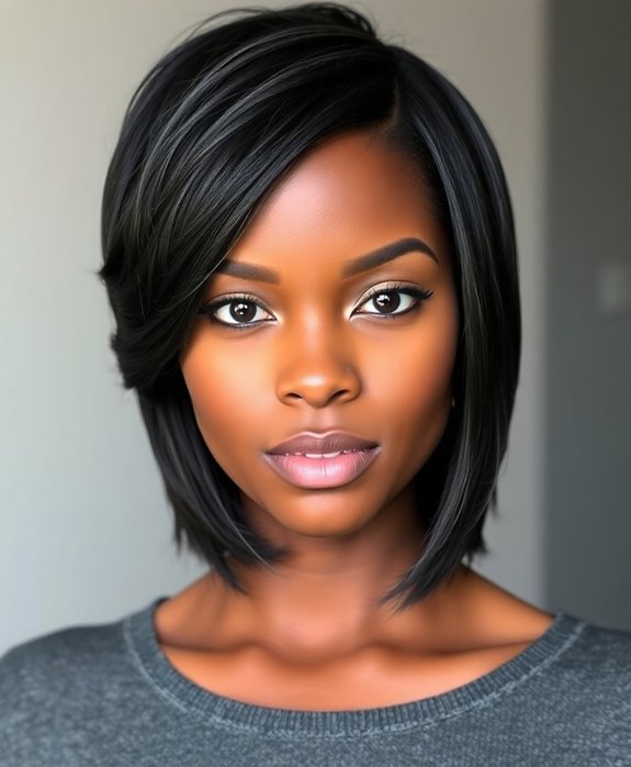 layered long pixie hairstyle