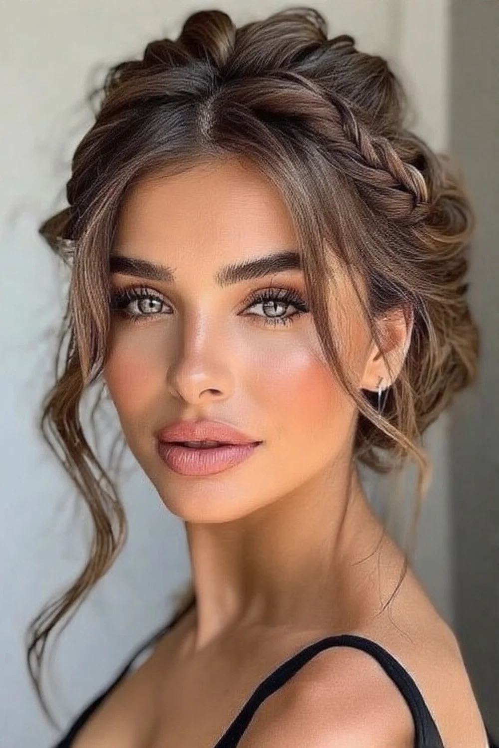 Easy braided bun hairstyle with a neat finish
