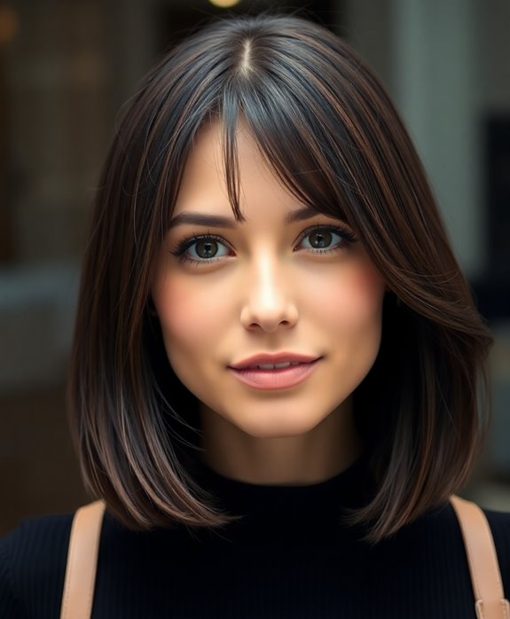 stylish medium length hairstyle