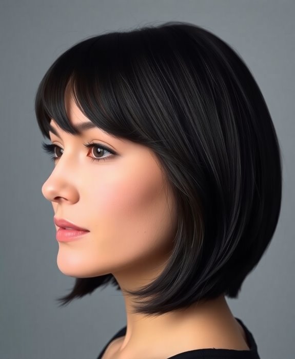 stylish shoulder length hairstyle