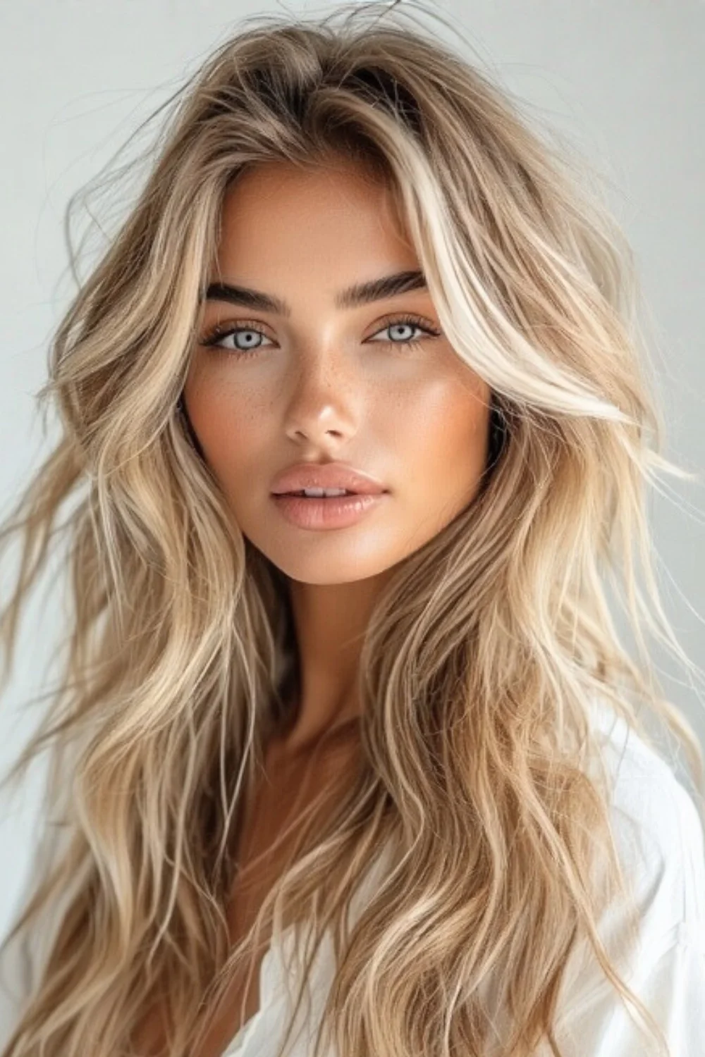 Natural sun-kissed highlights adding warmth to hair 