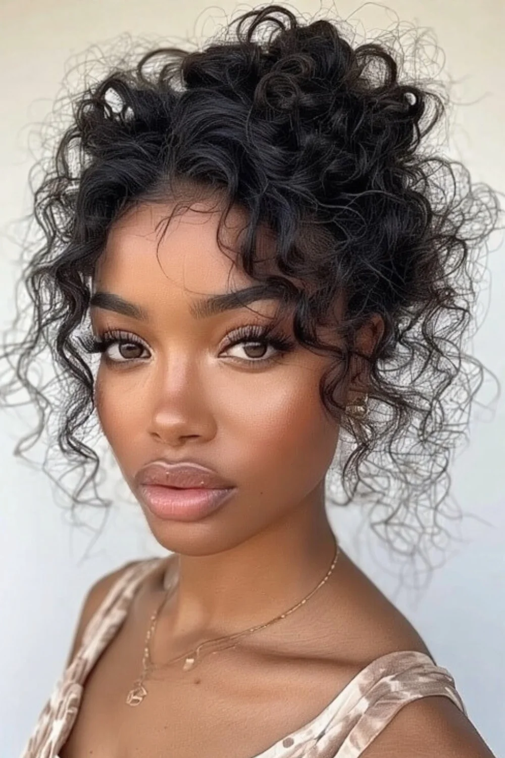 Step-by-step vintage inspired updo tutorial for curly hair
