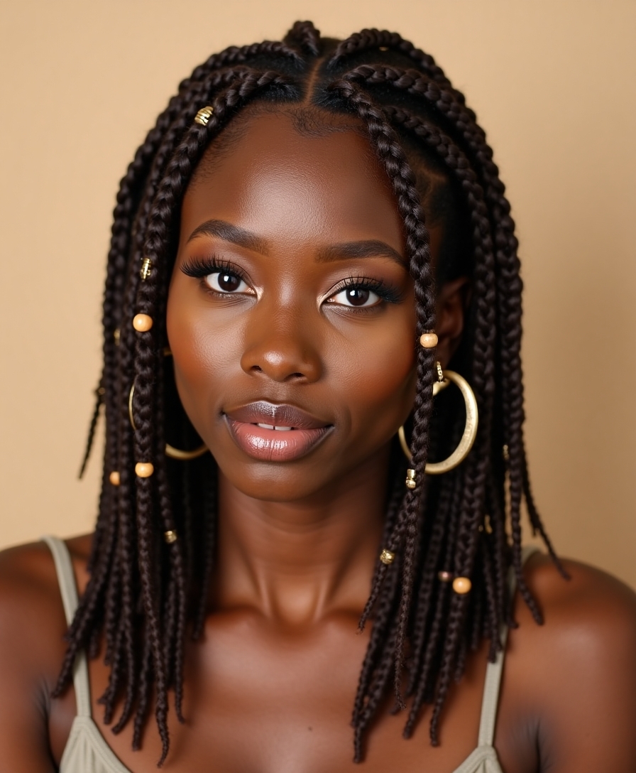 accessorize short box braids