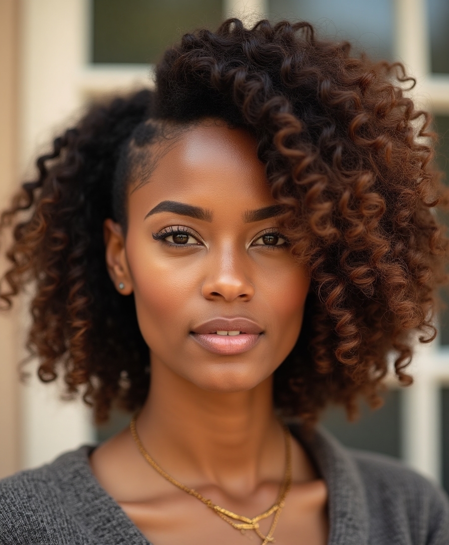 asymmetrical dramatic side swept cut