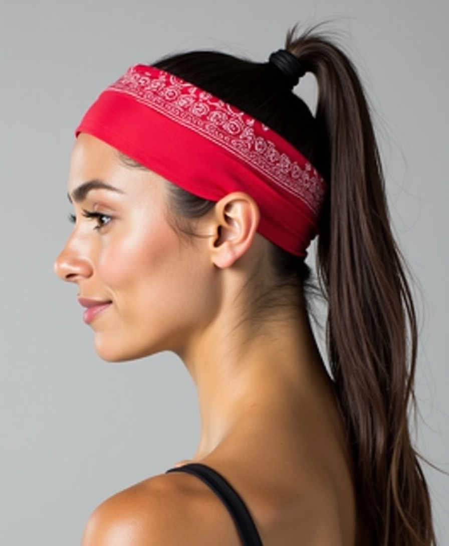 bandana hairstyles for workouts