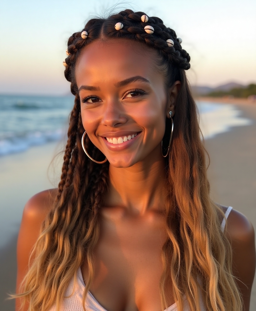 beachy boho braid accessories