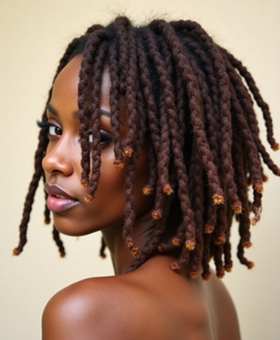 bold confidence with locs