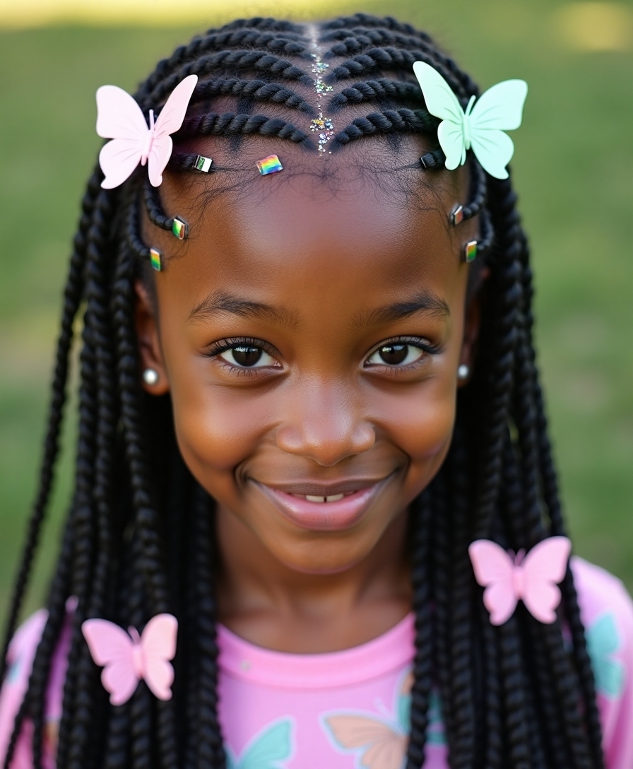 bold micro braids statement