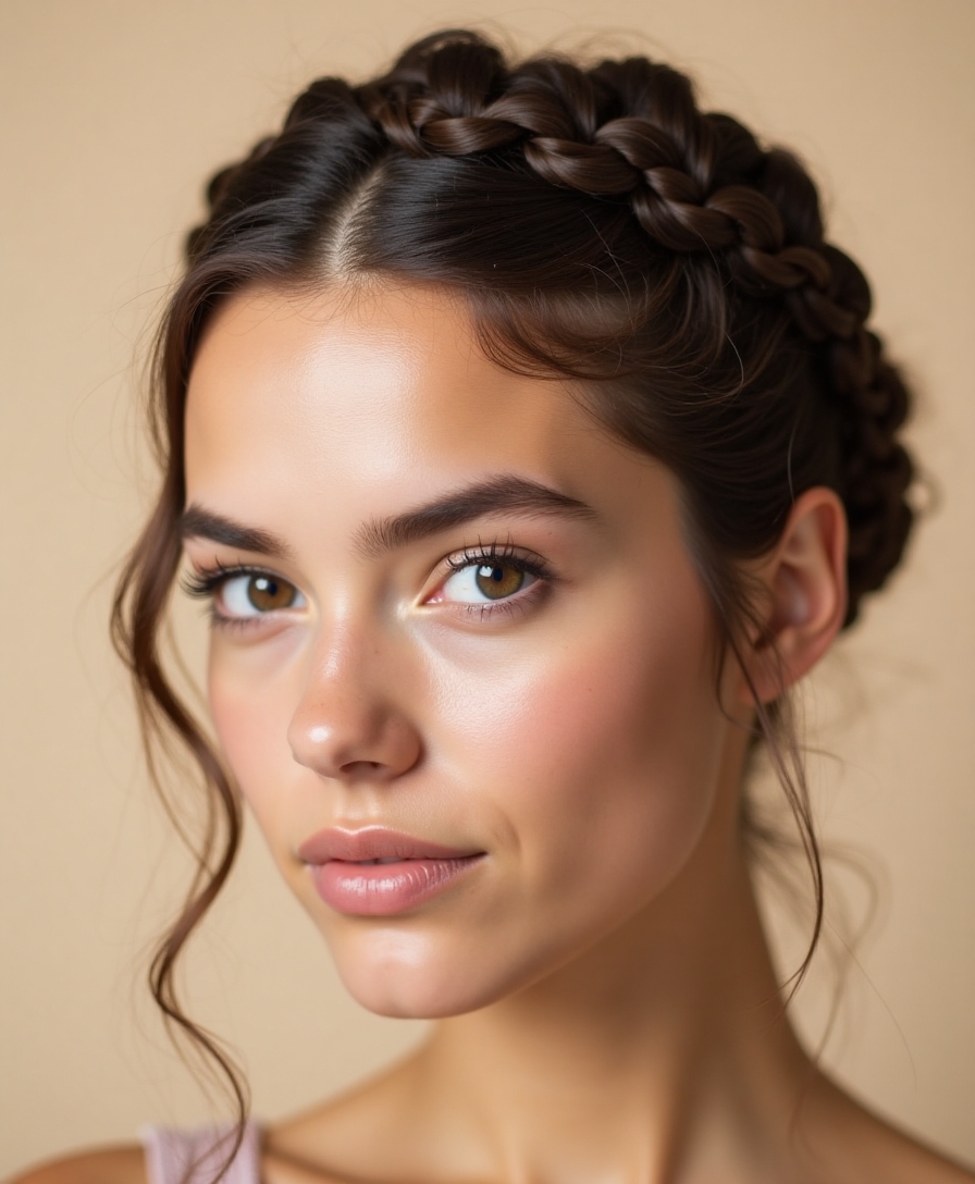 braided crown for elegance