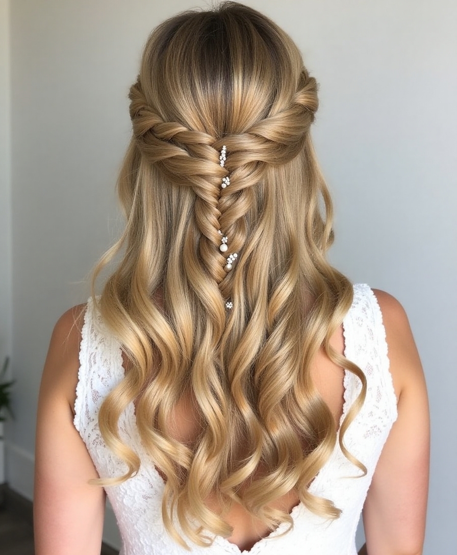 braided half up hairstyles variations