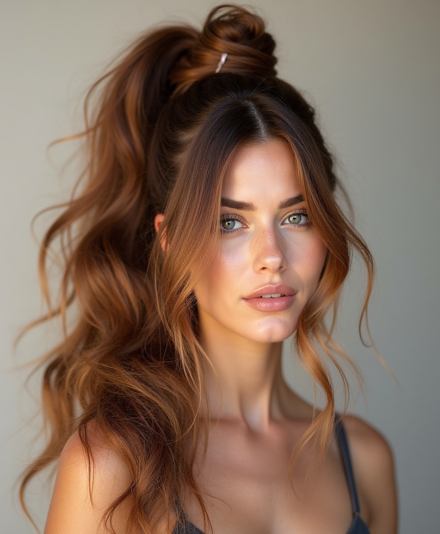 bubble ponytail styling tips