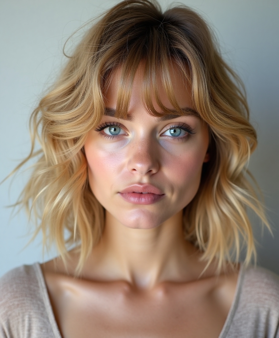 celebrity curtain bangs variations