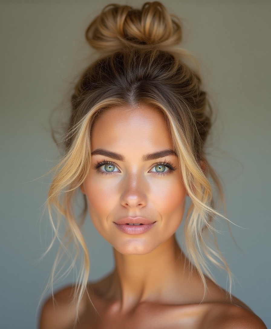 chic messy top knot