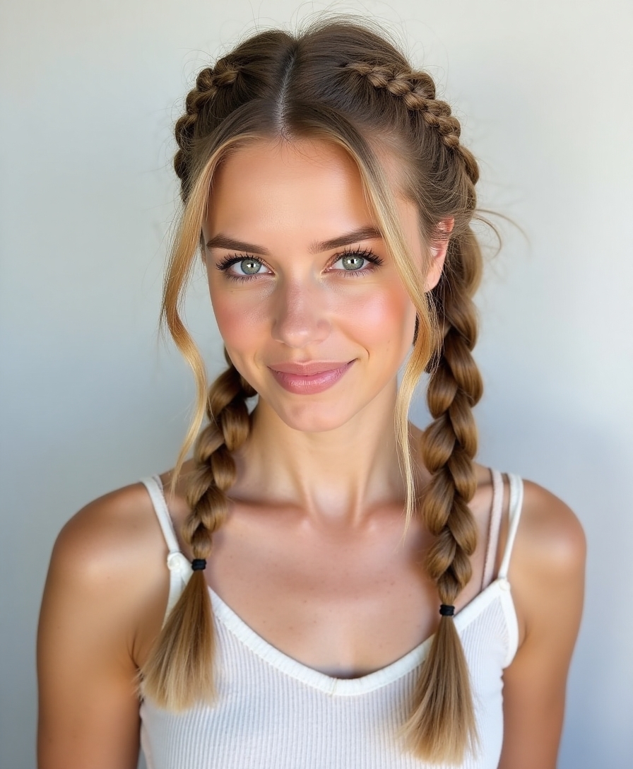 create double dutch braids