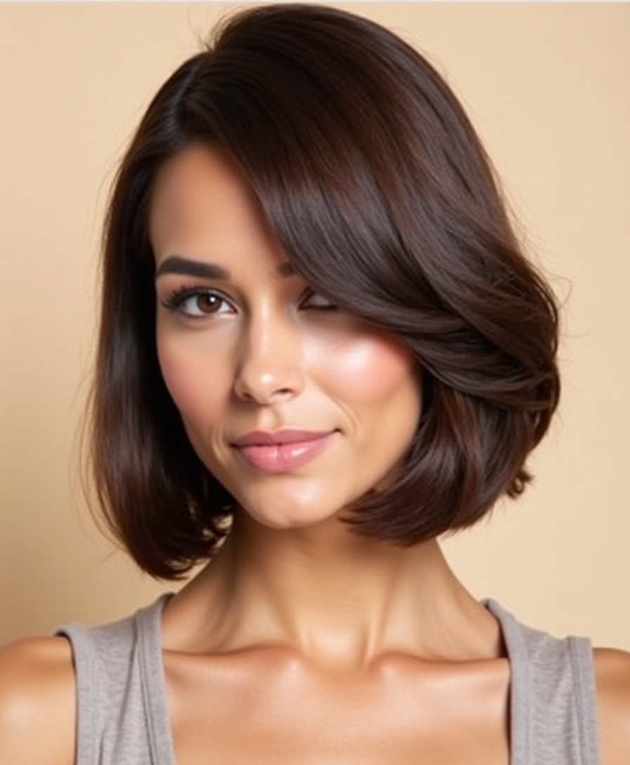 edgy side part short hairstyles