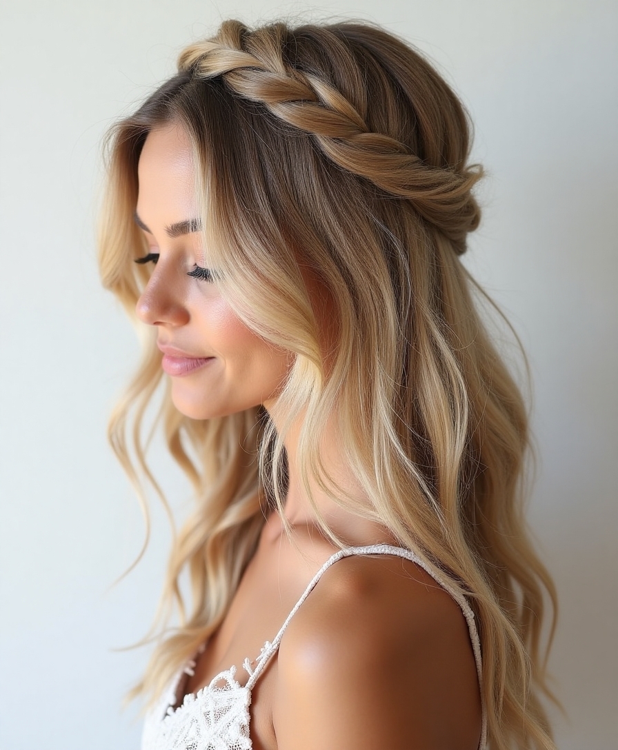 effortless boho braided elegance
