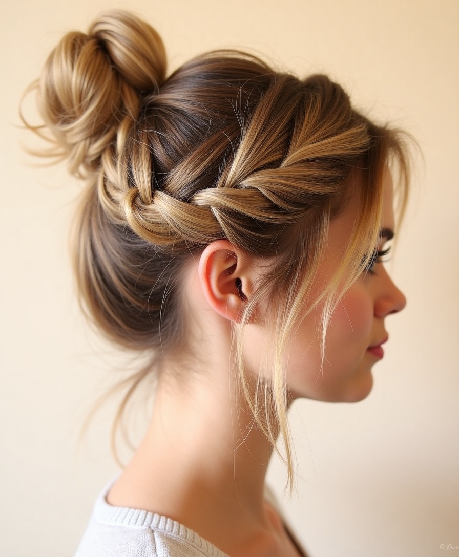effortless braided updo tutorial