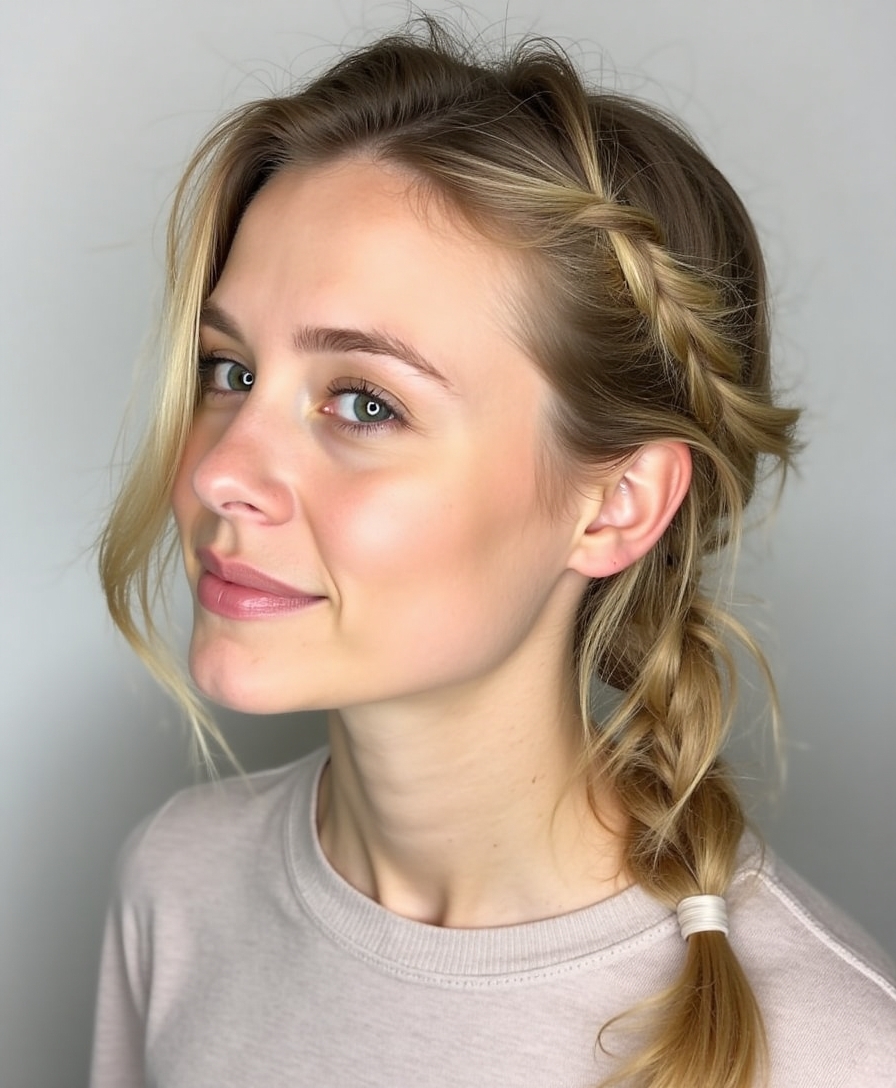effortless chic side braid
