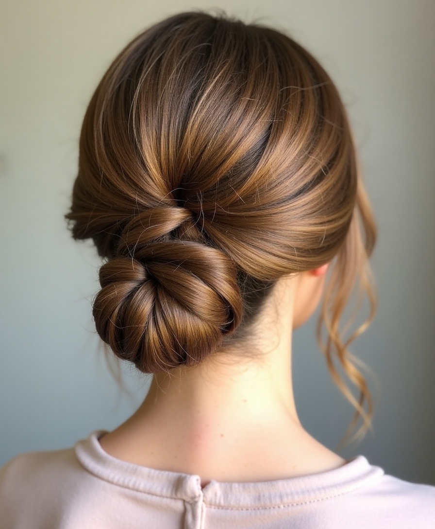 effortless elegance low bun