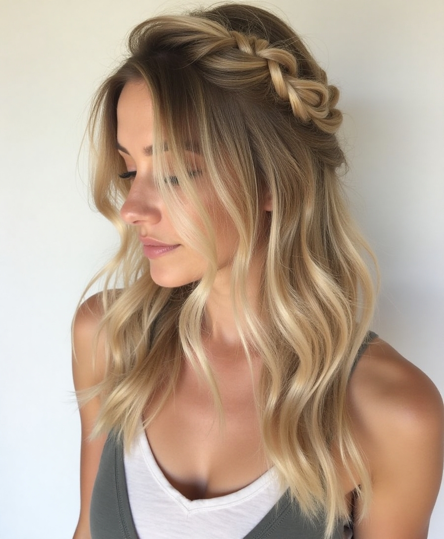effortless half up hairstyle magic
