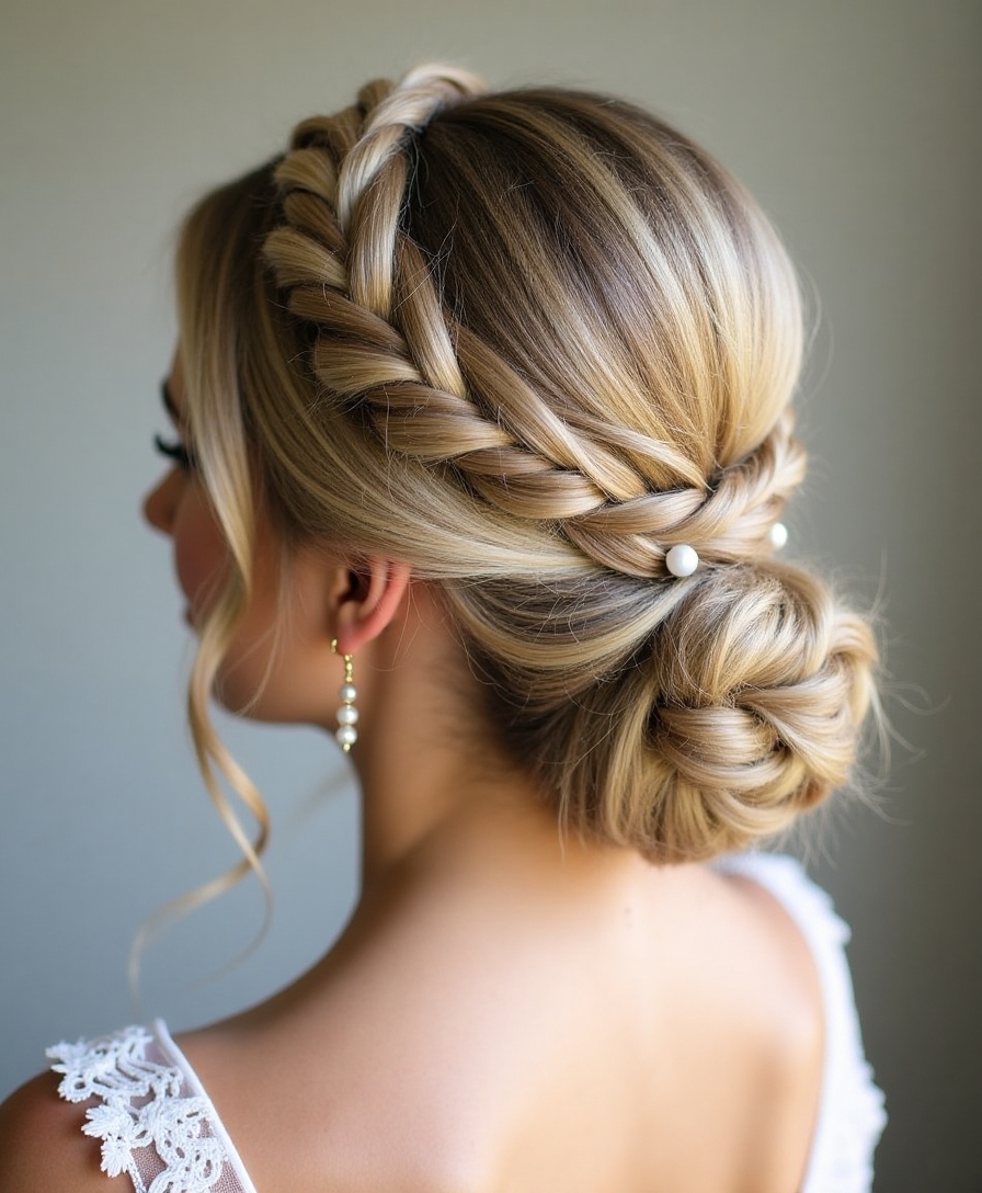elegant braided crown hairstyle