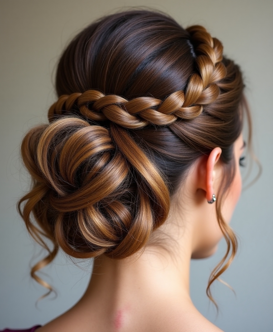 elegant braided crown hairstyle