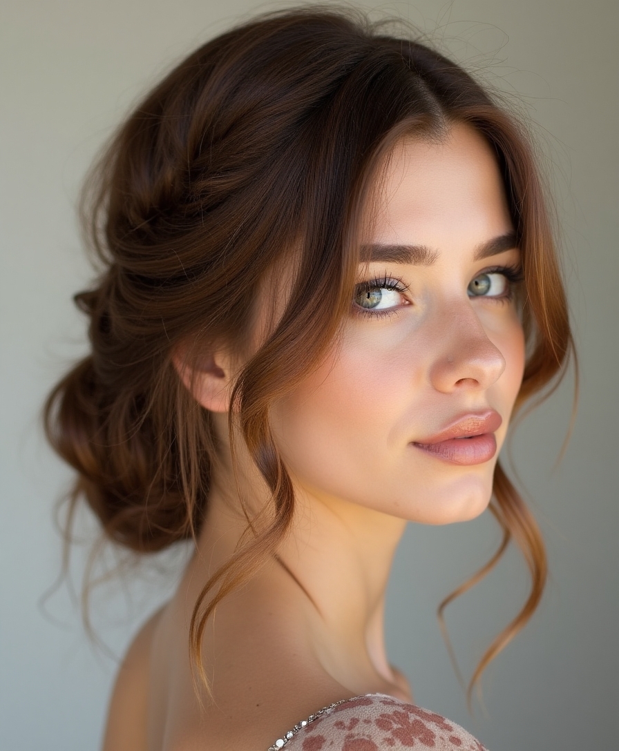 elegant french braid bun