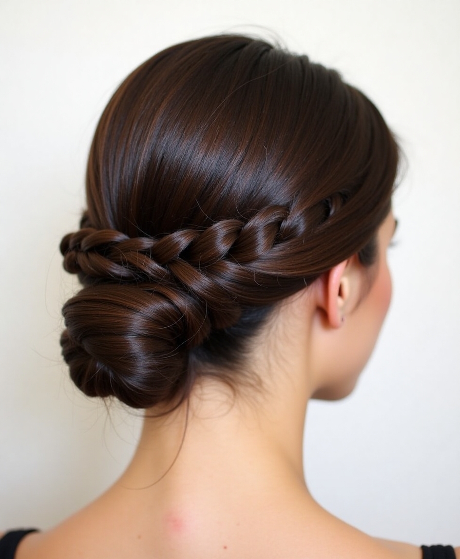 elegant low bun hairstyle