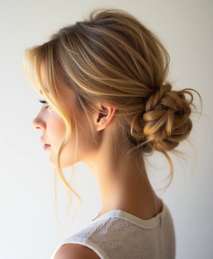 elegant twisted chignon tutorial