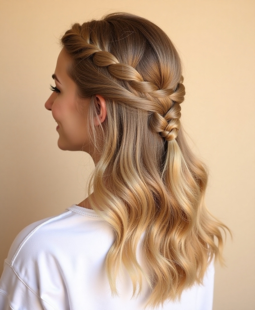 fishtail braid for short hair