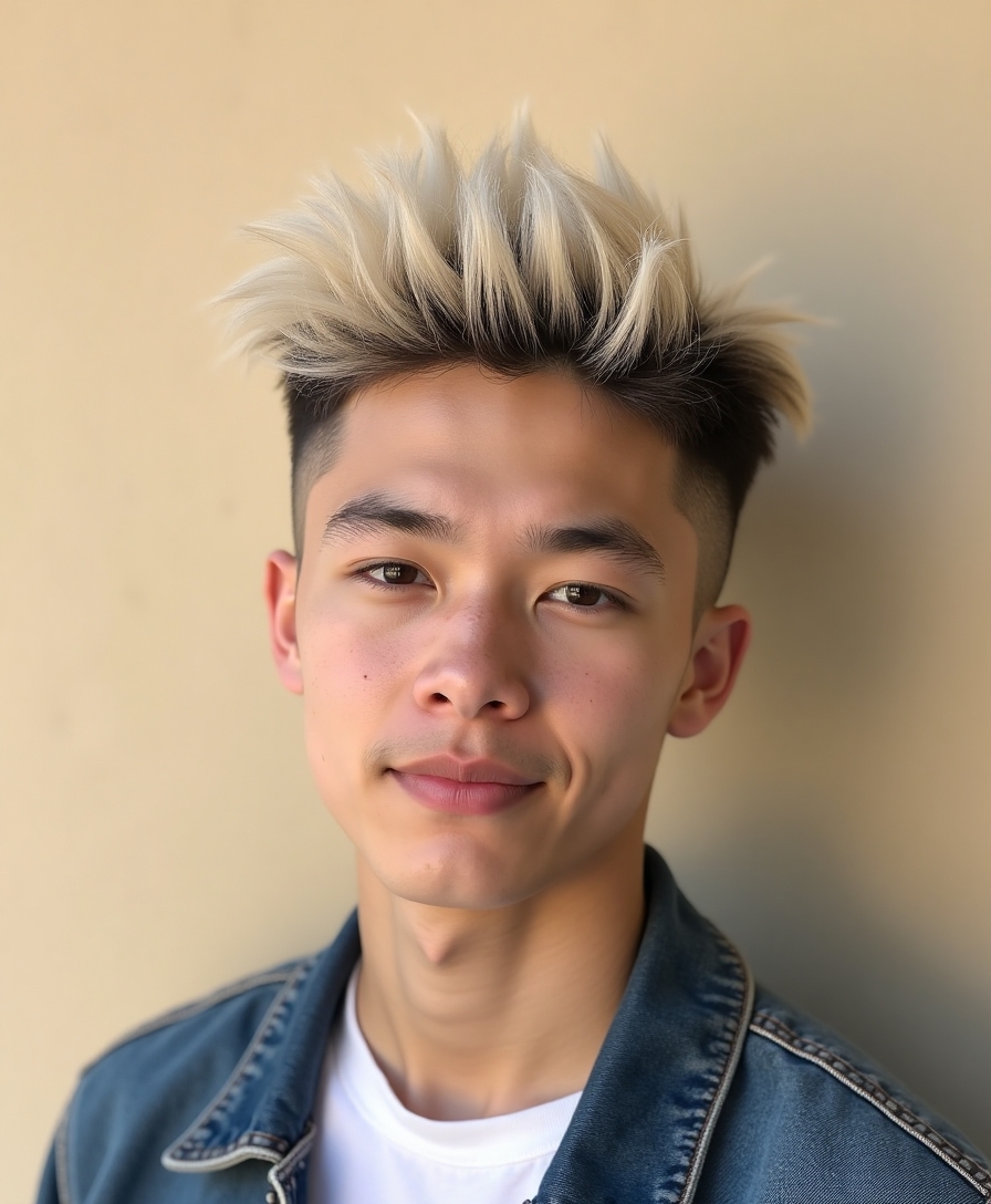 frosted tips and spikes