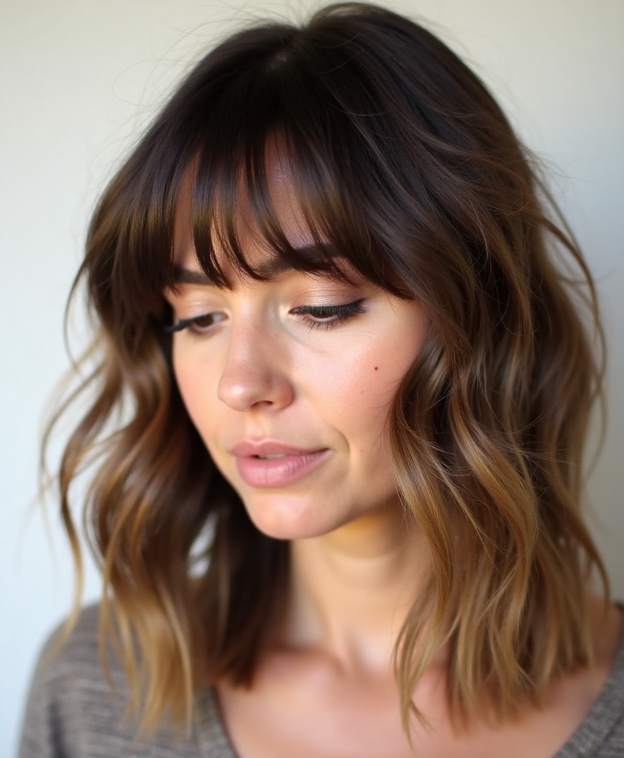 growing bangs with style