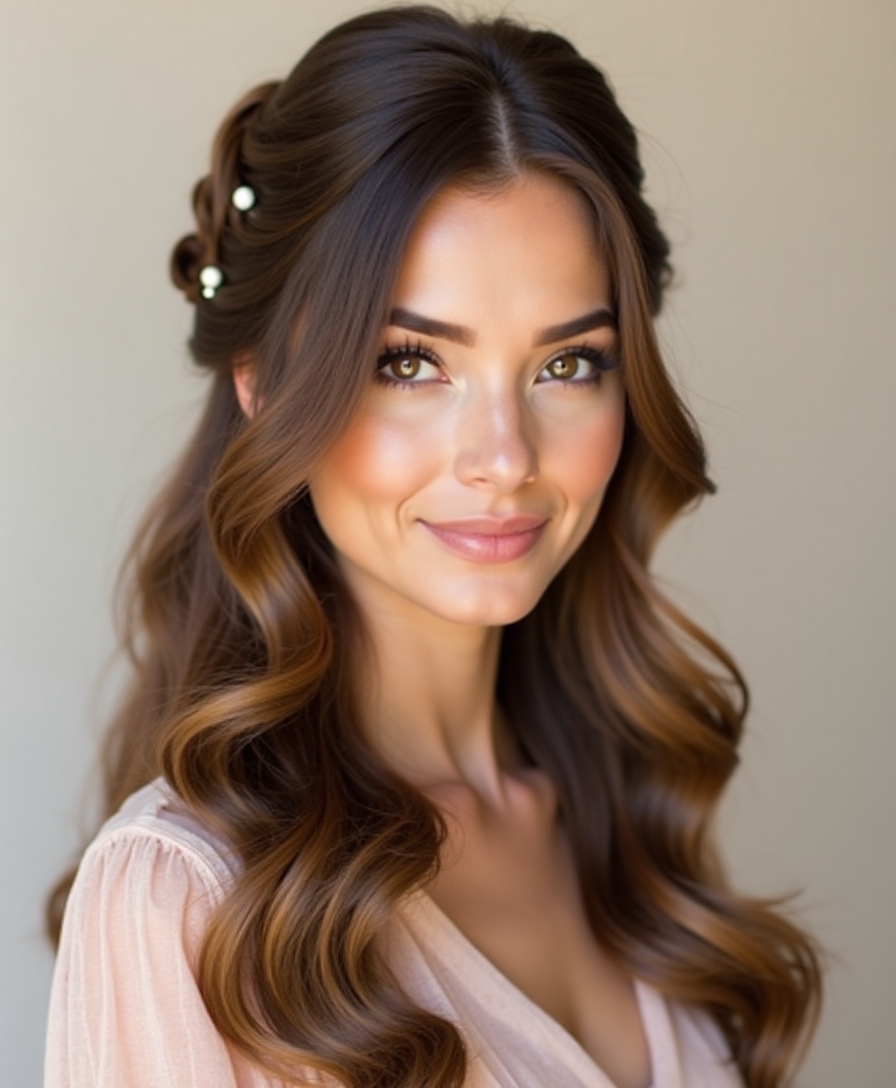half up half down elegance