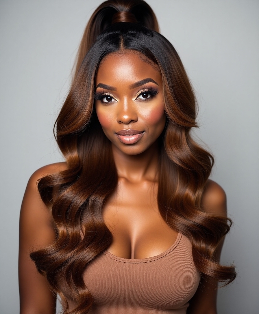 half up half down style