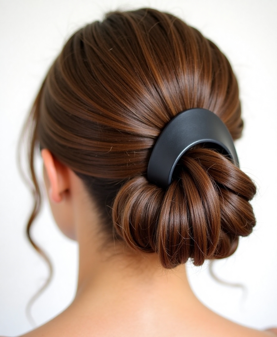 high twist workout hairstyle