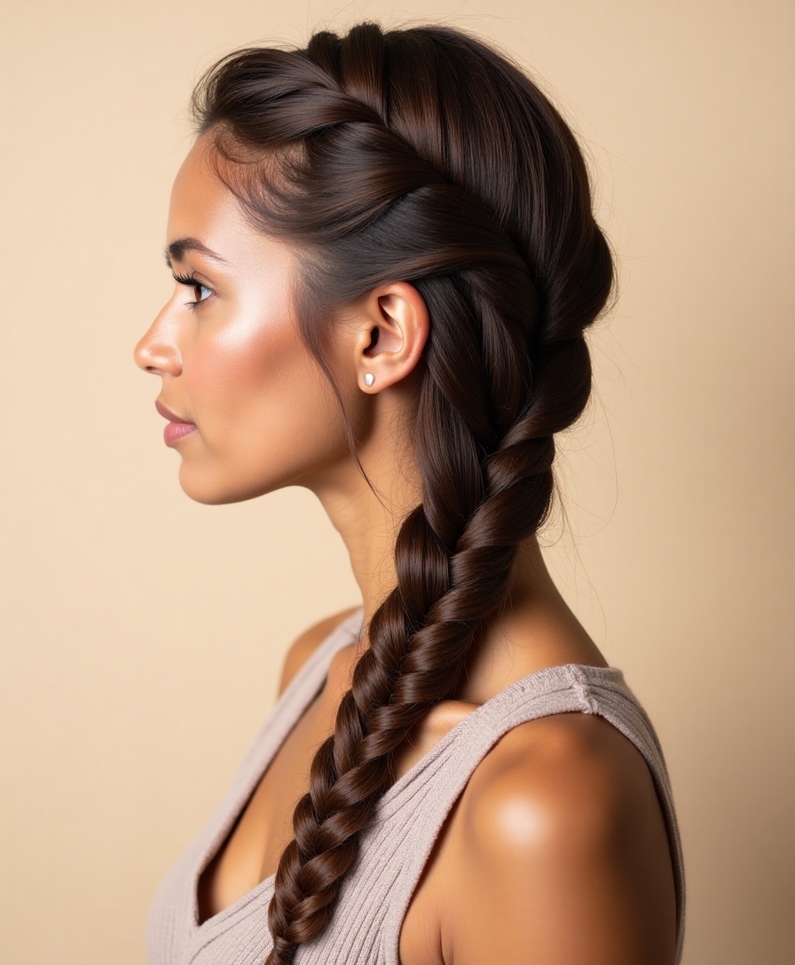 ladder braid hair hack