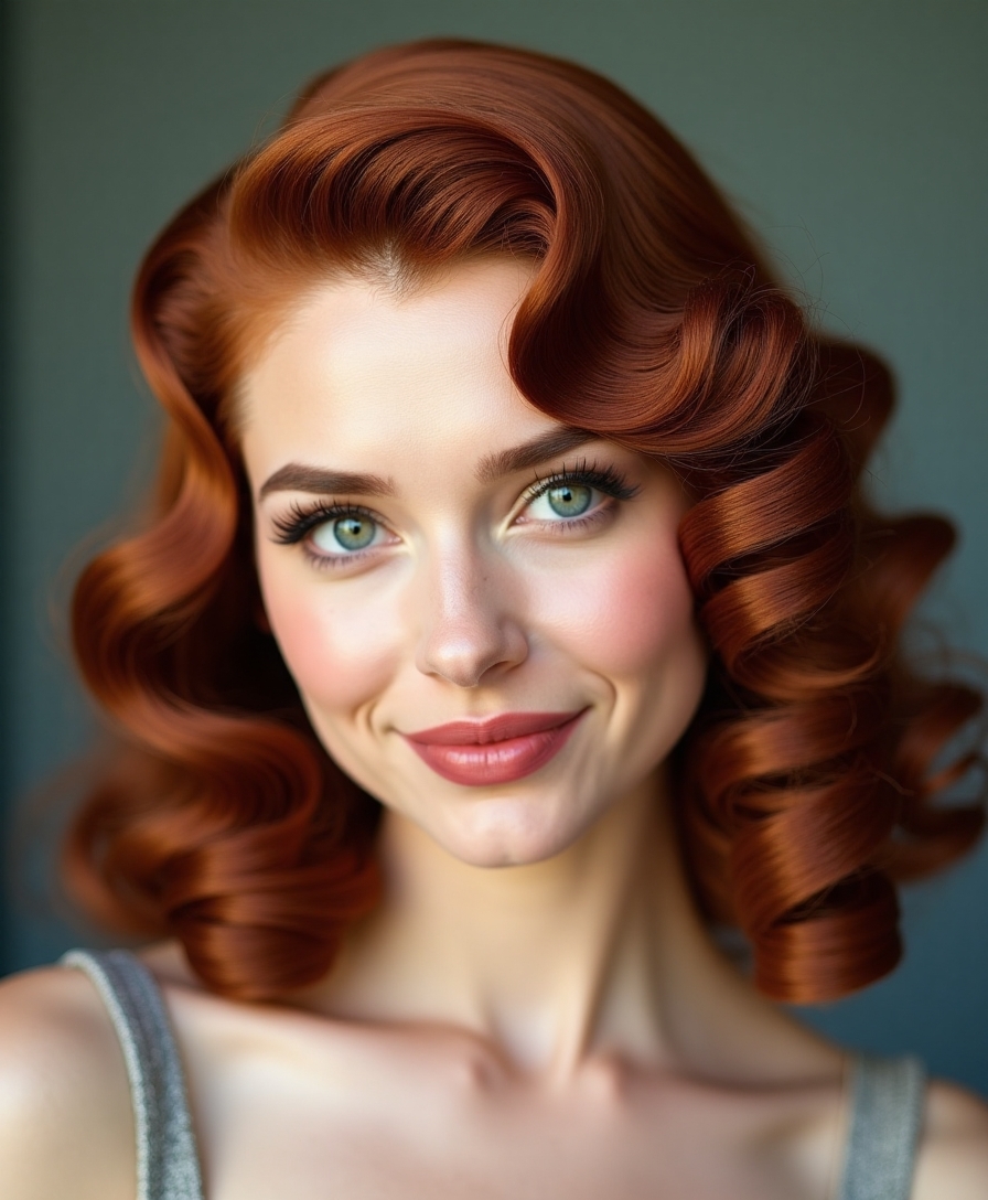 master retro pin up curls