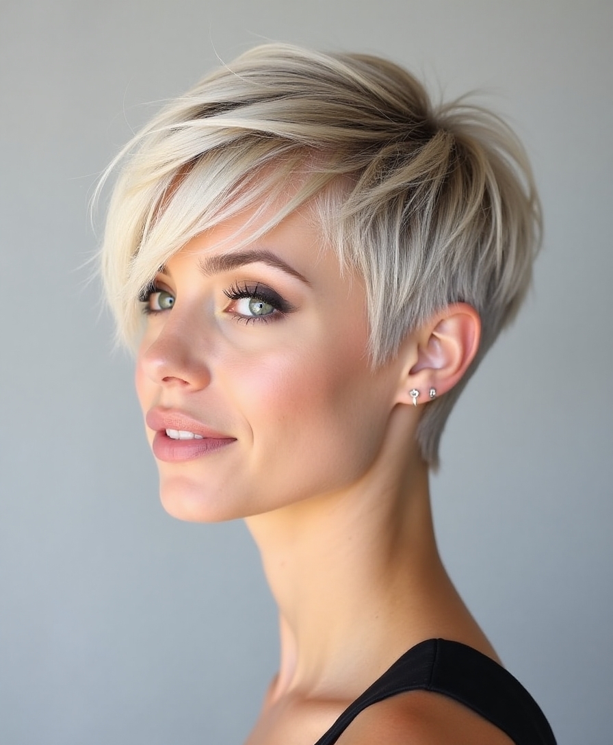 modern versatile long pixie