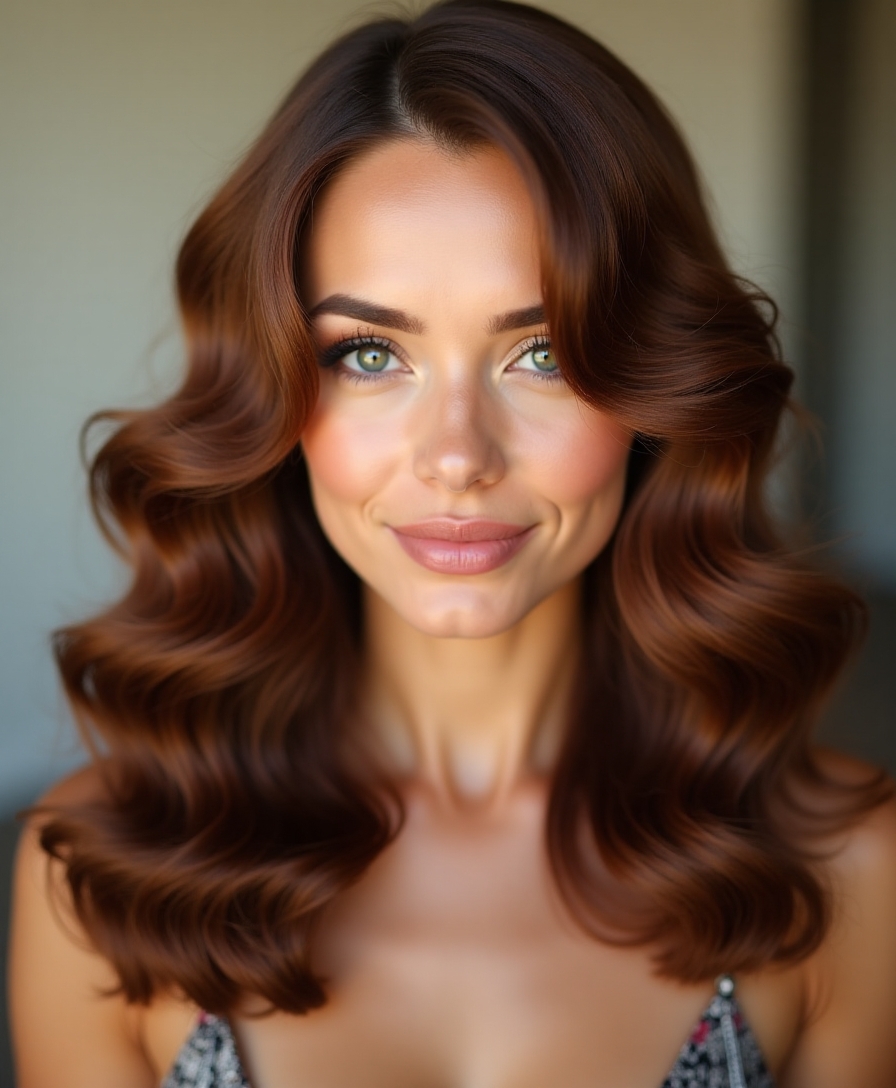 modernized classic hollywood waves