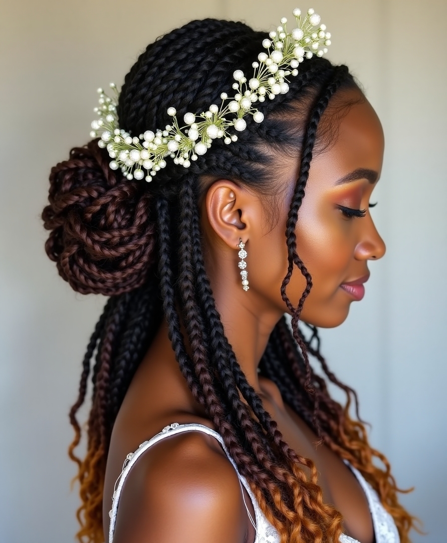 personalized locs with jewelry