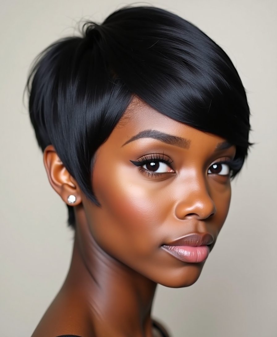 pixie cut quick weave