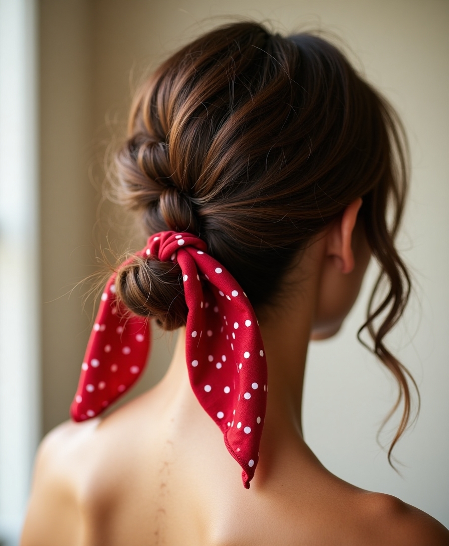 polished bandana hairstyles for work