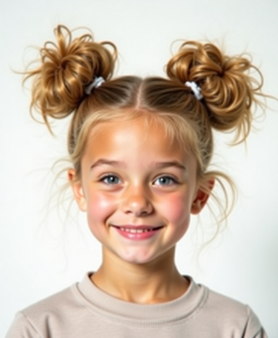 quick stylish space buns